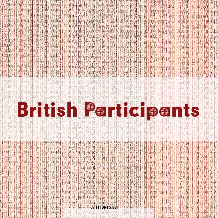 British Participants example